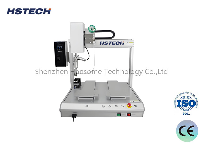 Single Head Double Platform Temperature Control 5Axis Automatic Soldering Robot