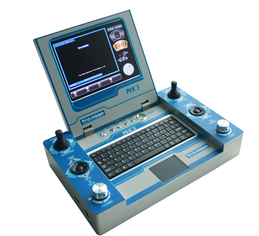 Computer Controlling Pipe Inspection Camera System With Pan And Rotate Camera