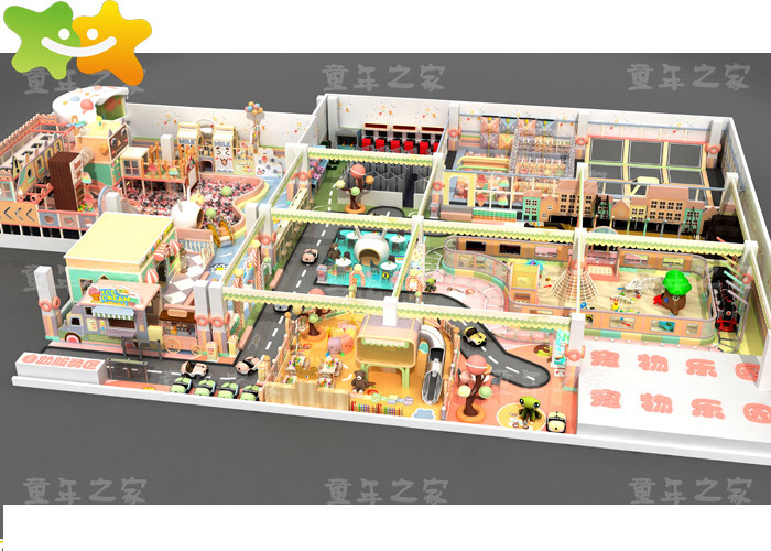 Kids Zone Plastic Indoor Playset , Soft Play Structures Non Toxic Material