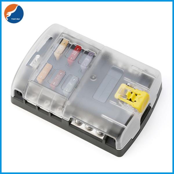 6 Way ATY ATO ATC Blade Fuse Holders Car Automotive Fuse Block with Negative Bus