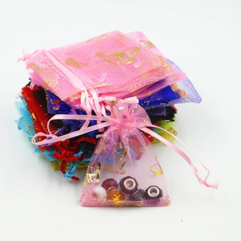 Christmas Promotional Drawstring Bag Personalized Organza Drawstring Pouches