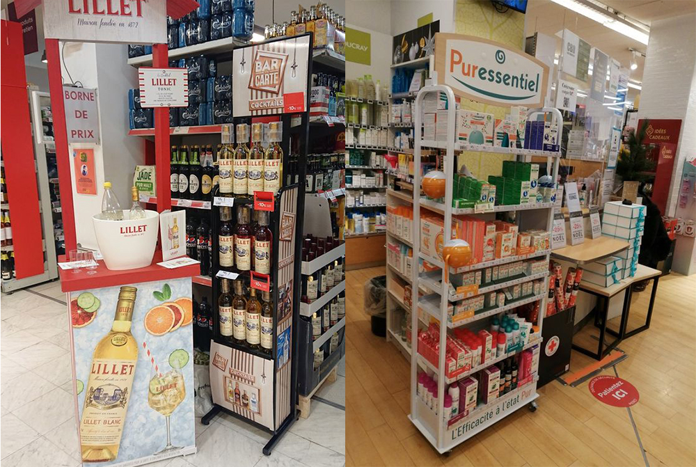 Air Conditioning Display Metal Rack Supermarket Display Stand