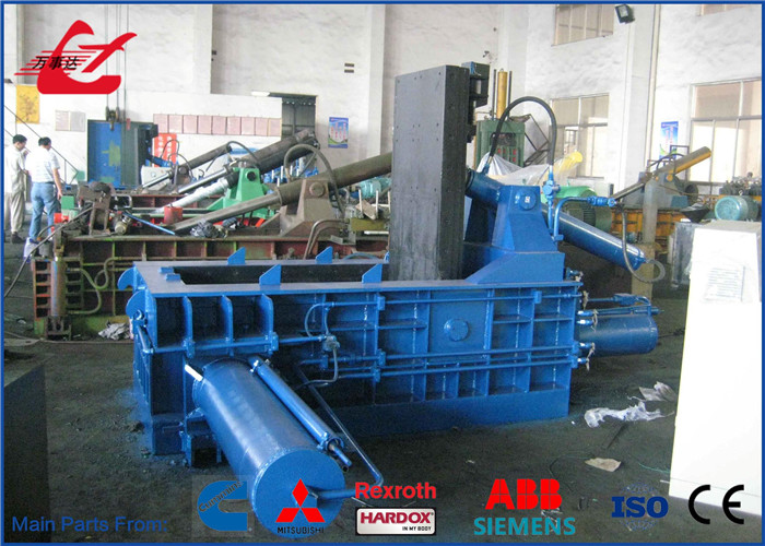 Push Out Method Metal Scrap Baling Machine With 125 Ton Press Force