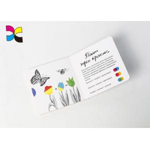 Custom Cardboard Story Book For Babies With Die - Cut Round Corner Offset