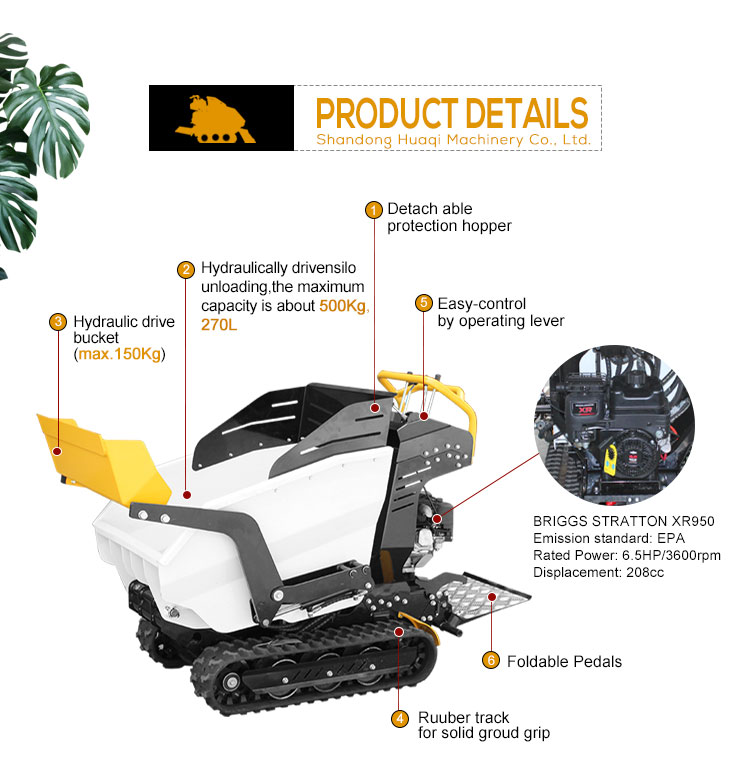 92 KW Kubota Engine Diesel Mini Dumper for Scissor Lift and Euro V EPA Certification