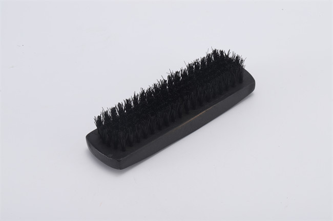 brown boot shoe brush cleaning Wooden Handle Horsehair Pighair PP Bristle Polishing Brush Size Bristle Length