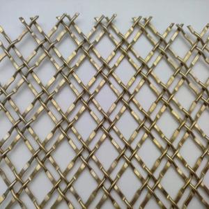 400 Mesh Pvd Gold Decorative Metal Mesh For Commercial Applications