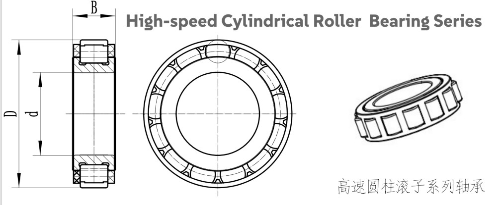 N9 9*14*3mm Super Precision High-speed Cylindrical Roller Bearings Without Outer Ring for Robot Reducers