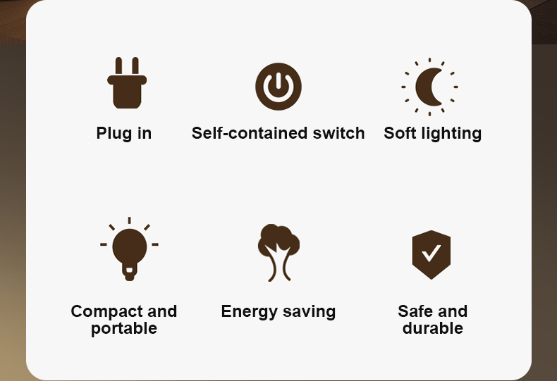 Energy-saving LED Plug-in Night Light for Baby Nursing and Eye Protection in Bedroom