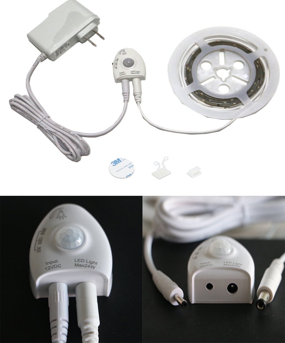 Motion Activated LED Dimmable Strip Lights with PIR Sensor