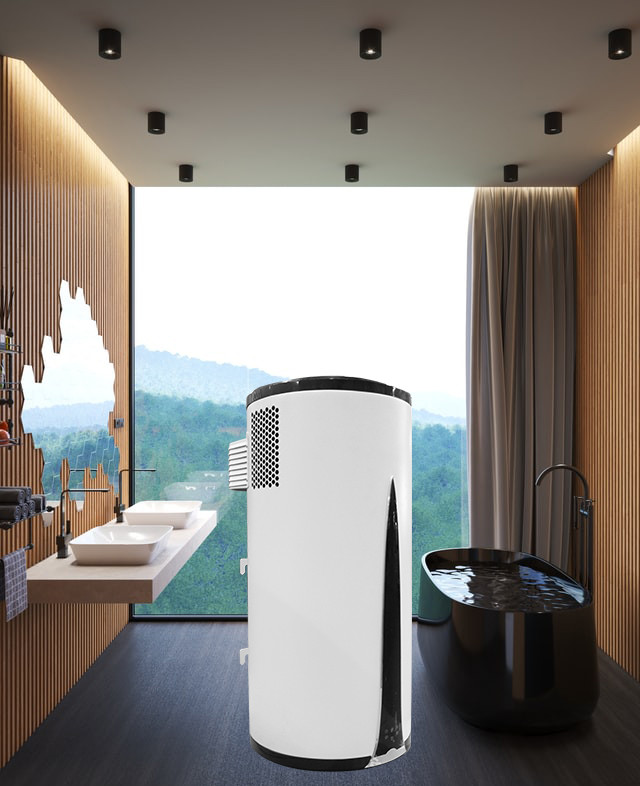 Household Ultra Quiet Wall Mounted Heat Pump 100 Liter Storage Hot Water Heater