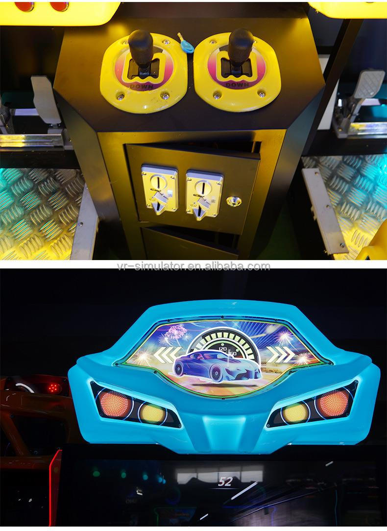 Luxury Double Players Car Driving Arcade Machine For Shopping Mall