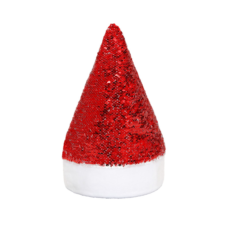 DIY Sequin Customizable Sublimation Santa Hat Sublimation Christmas Gifts 36*28cm