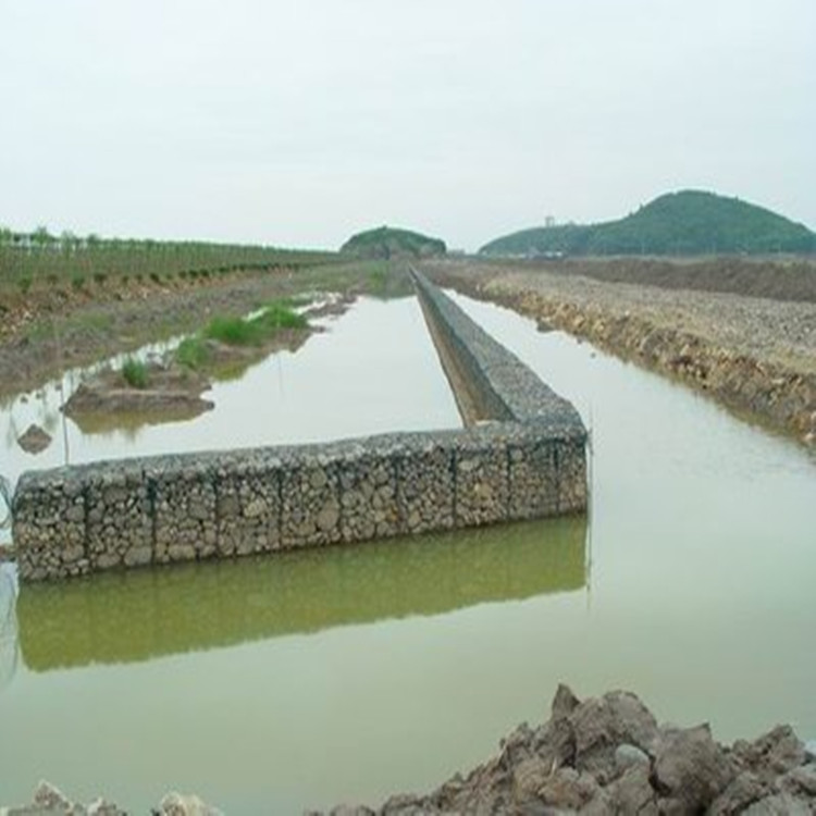 3.3mm Wire Hexagonal Mesh Woven Gabion Baskets For Bank Protection
