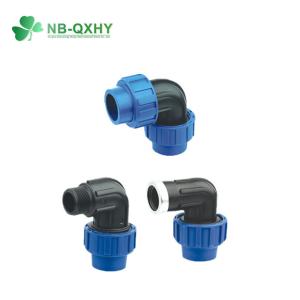 Industrial QX Small Size PP Material Tubing Compression Fittings with Round Head