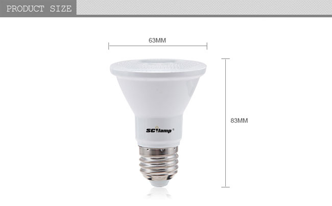 E27 SMD3030 CRI90 7W LED par light wholesale