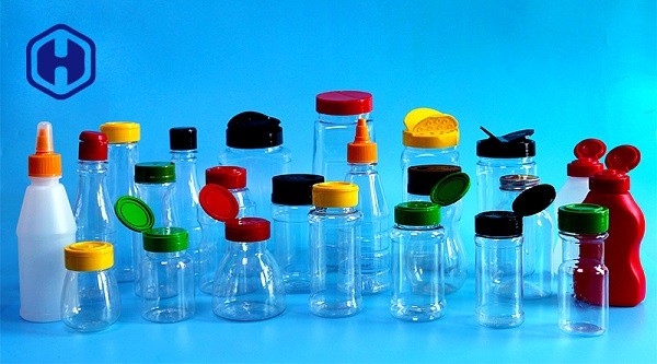Red High Barrier Empty Plastic Bottles Silica Gel PP Flip Top 220g 210ml