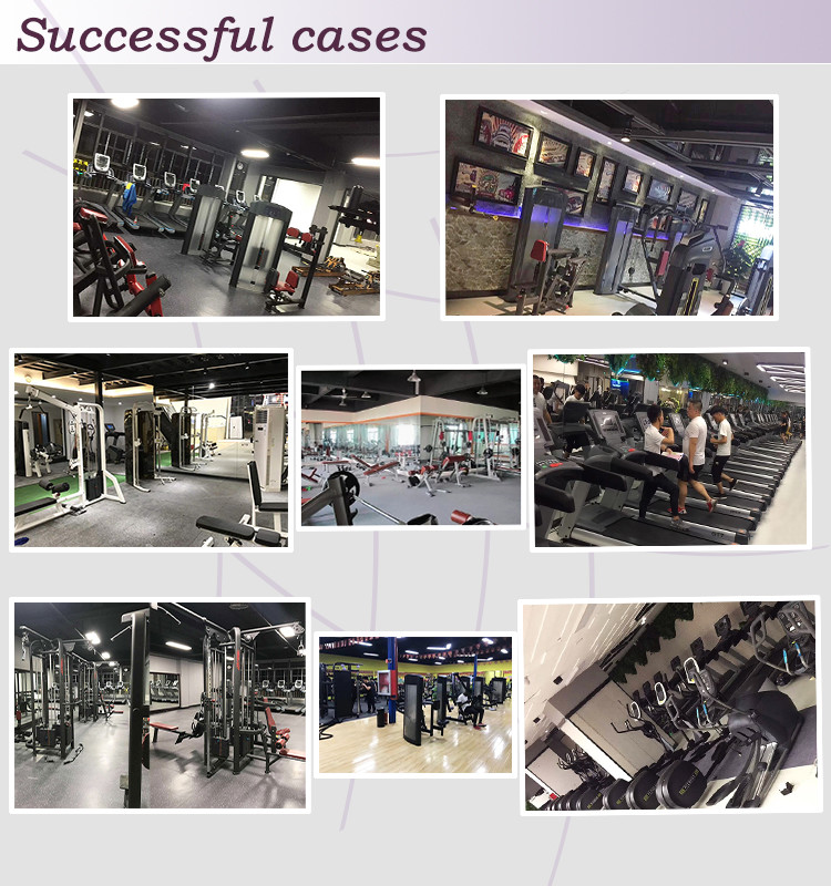 Black Color Hammer Strength Gym Equipment Dimensional Stable Non Deformation