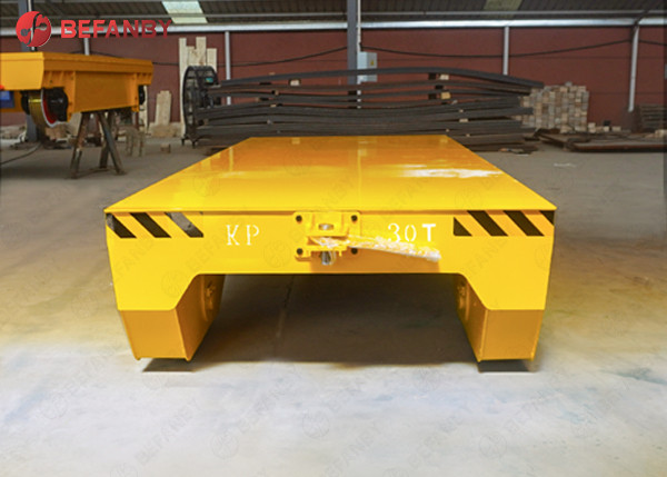 18T Coil Transportation Rail Transfer Cart With Winch Towing