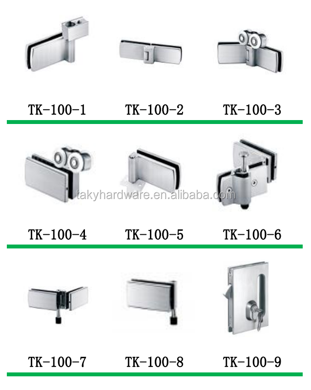 Zinc Alloy Glass Hardware Sliding Folding Frameless Glazing Systems Interior Bifold Door
