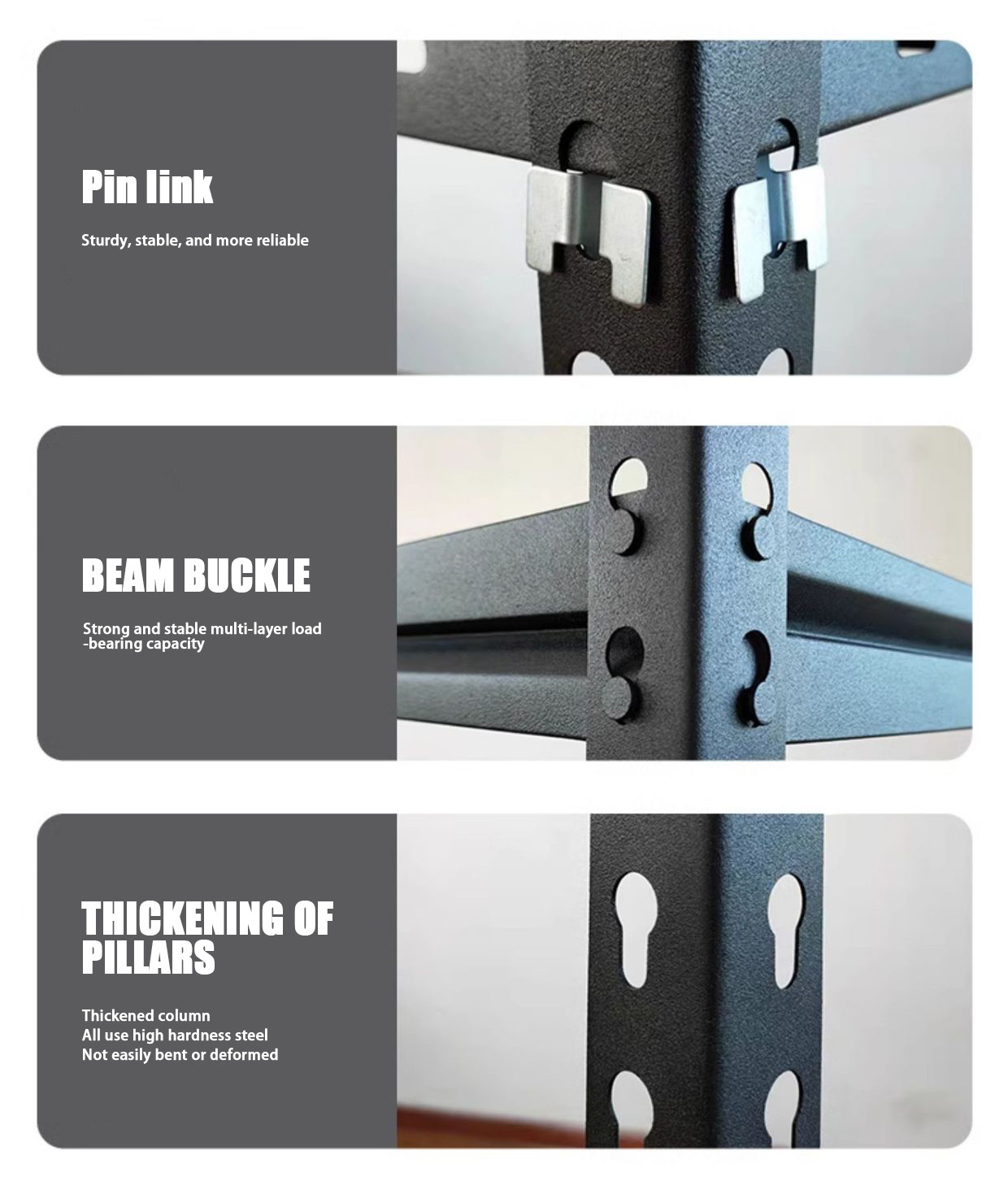 Vertical Installation Boltless Storage Racks For Heavy Duty And Industrial Storage Needs