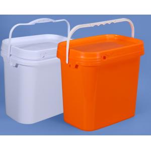 100% Raw Materials PP Square Plastic Bucket With Handle