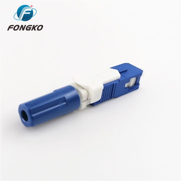 FONGKO Splice SC APC Fast Connector , Hot Melt Fiber Optic Quick Connector