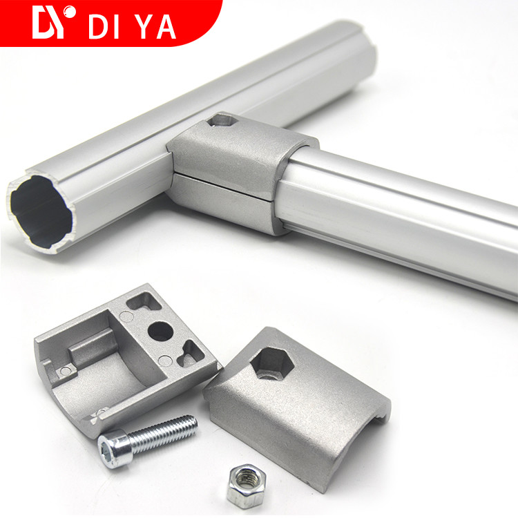 DY11 Industrial OD 28mm Cylindrical Profile Aluminium Lean pipe /Tube for Workshop