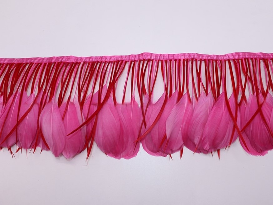 Home Party Decoration Goose and Biot Feather Fringe Trim with Wire Accessory