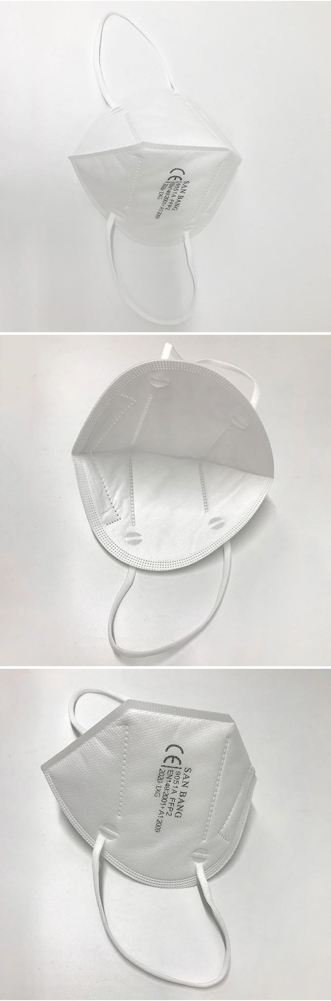 Fast Delivery Foldable Face shield Kn95 Respirator 4 Ply foldable FFP2 Mask Protective Face Mask