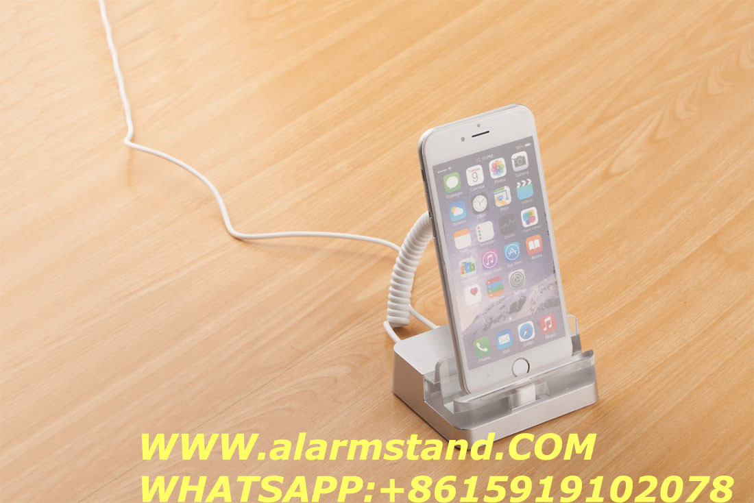 COMER mobile phone accessories stores anti-theft alarm system security charging holder for desk display