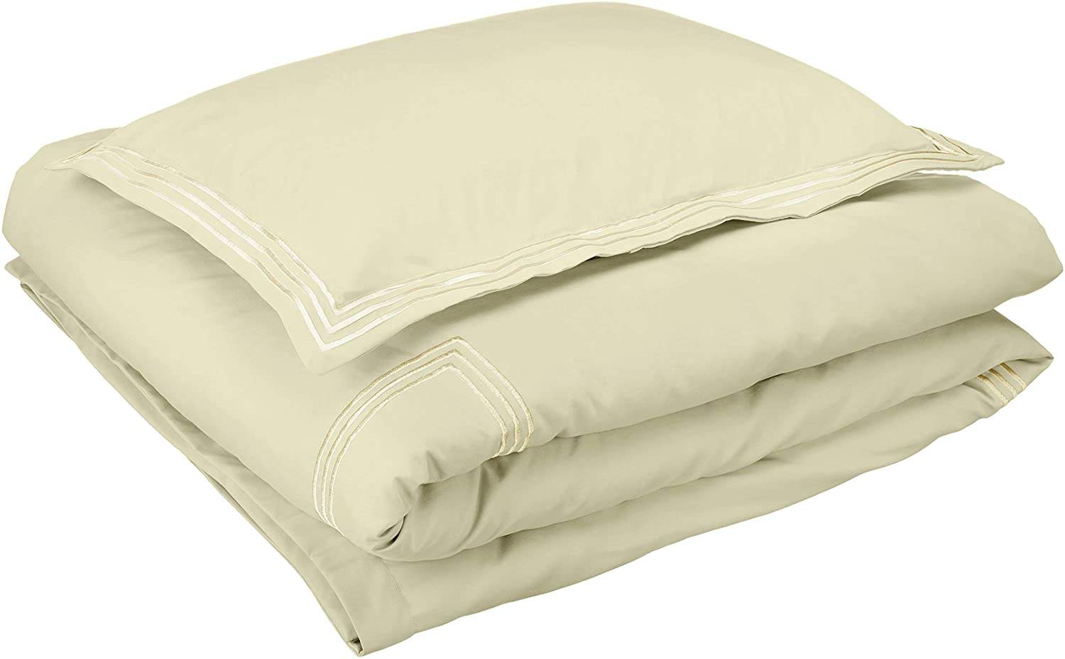 128x68 Fabric Density Embroidery White Comforter Sets Duvet Cover for Hotel Bedding
