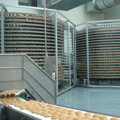 Food Spiral Cooler Tower and Freezer / Spiral Proofer Tower for Bread Cooling