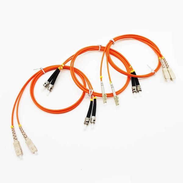 High Speed Fiber Optic Cables LC UPC To ST UPC Fiber Optic Patch Cord Custom