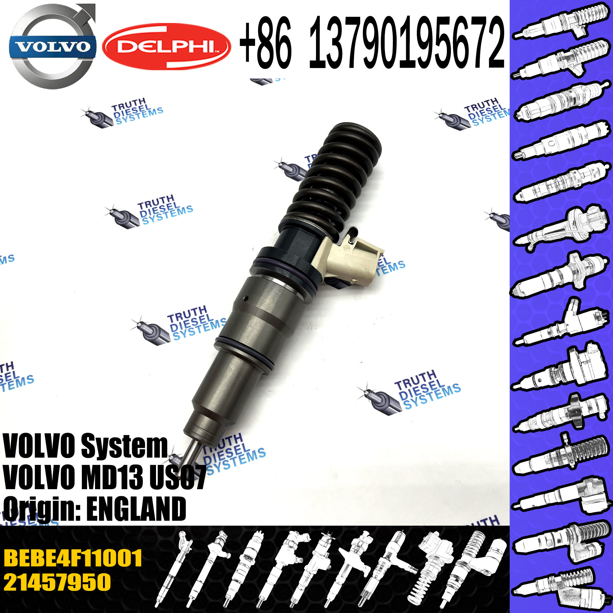 Common Rail Fuel Injector BEBE4F09001 BEBE4F10001 BEBE4F11001
