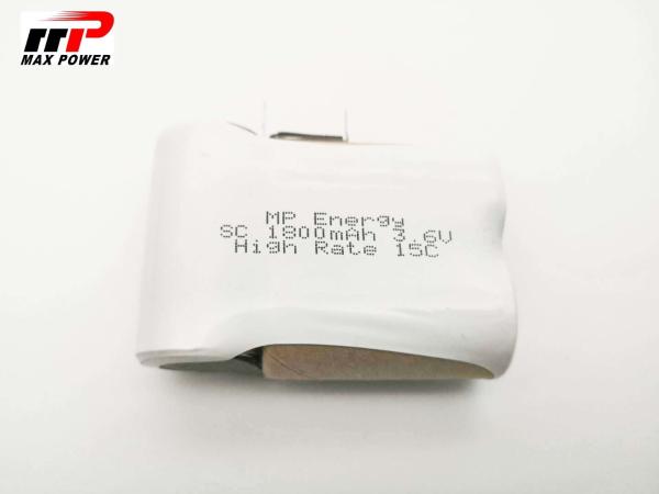 Power Tools Nicd Battery Cells 3.6V SC1800mAh High Discharge Rate 15C CB IEC