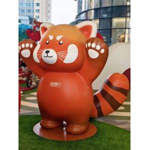 Original Custom Handmade Bear Cartoon FRP Sculpture - Ideal for IP Check-in