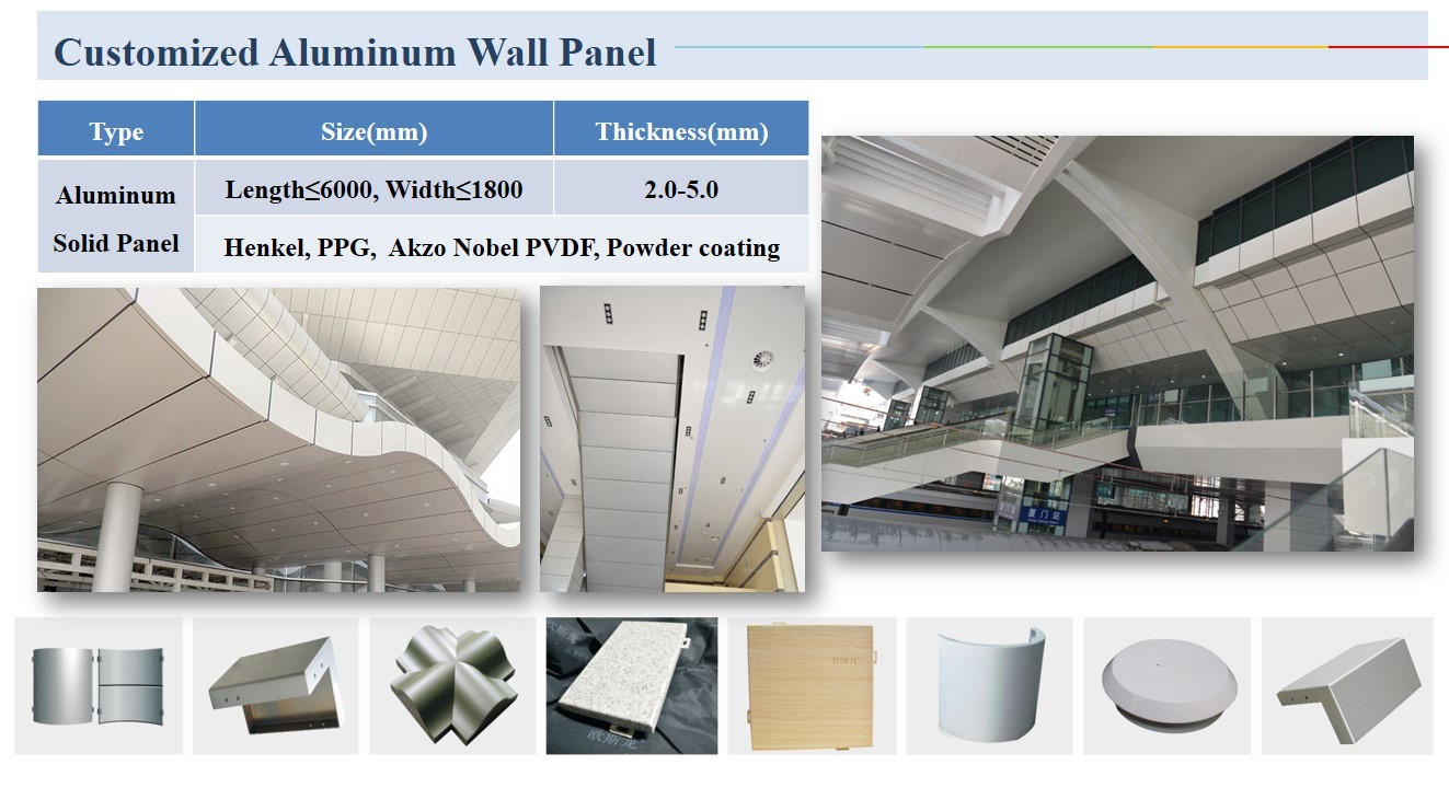 Custom Made Aluminum / Aluminium Suspended Metal False Ceiling For Buidling Wall Ceiling Decorations