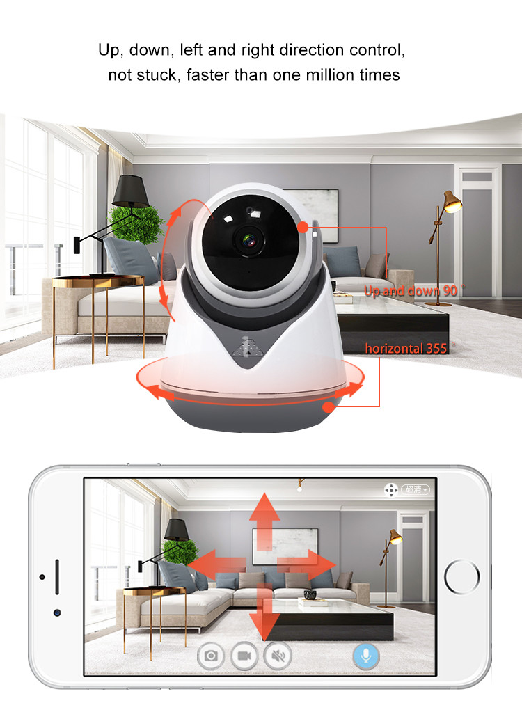 Wireless Networking Home Surveillance Camera HD Infrared Night Vision Voice Alarm