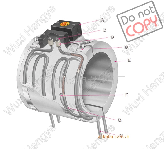 Cast Aluminum Heater With Temperature Sensor And Overheating Protector