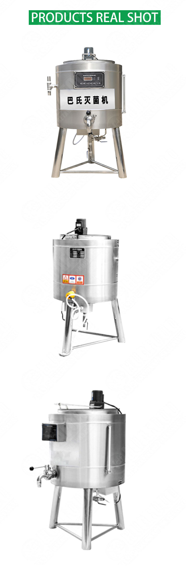 500l Goat Milk Process Plant Juice Milk Pasteurizer Equipment 50l Fruit Pulp Pasteurization Machine