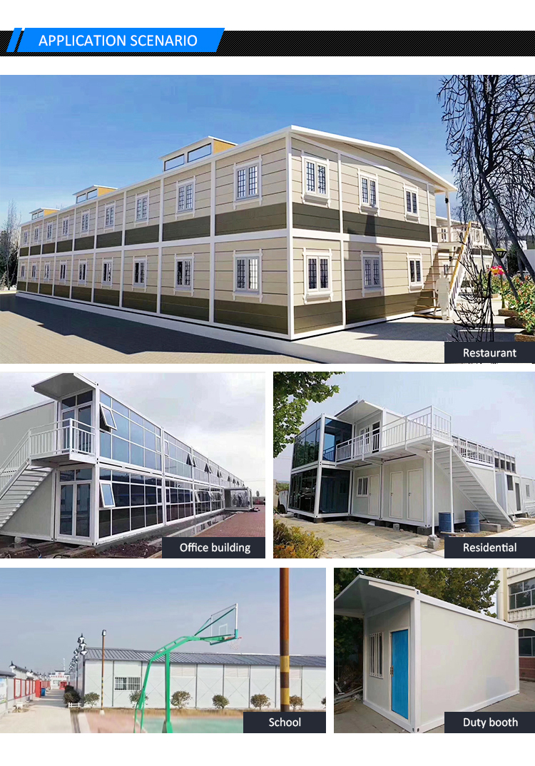 Zontop Modern Luxury Quick Concrete 20ft 40 Ft Ready Steel Prefab Container House USA Standard Prefabricated Home