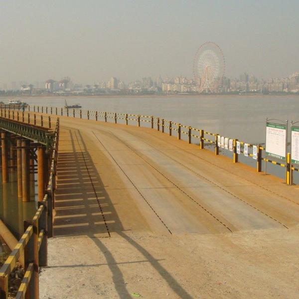 Permanent Assembly Customized Steel Truss Bridge Hot Dip Galvanized Pained