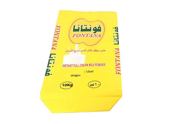Accept Custom Industrial Paper Bag 25kg 3 Layers Pe Lined Multi Wall Kraft