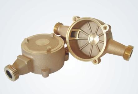 Quality Automatic Sand Casting Bronze Water Meter Body , High Capacity Water Meter Flow Meter for sale