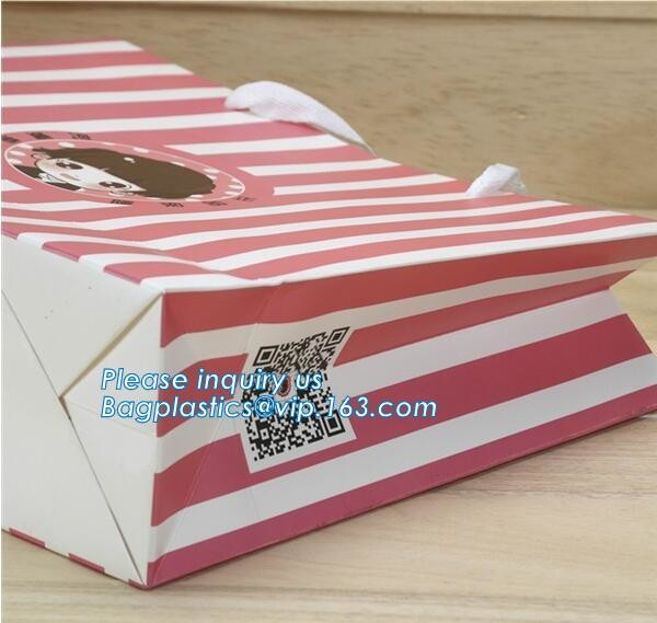 Full printed Luxury Paper Gift Bags Paper Carrier Bag Party Bag with Rope HandlesPersonalized Large Luxury Gift Shopping
