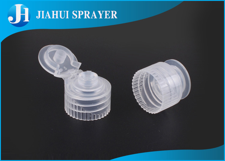 Snap - Open Flip Top Dispensing Caps Transparent Color Screws With PP Material