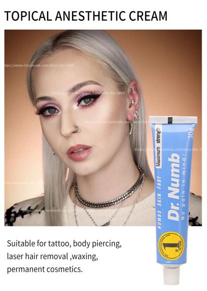 DR NUMB 10g Tattoo Painless Cream Lidocaine Cream Permanent Makeup Numbing Cream
