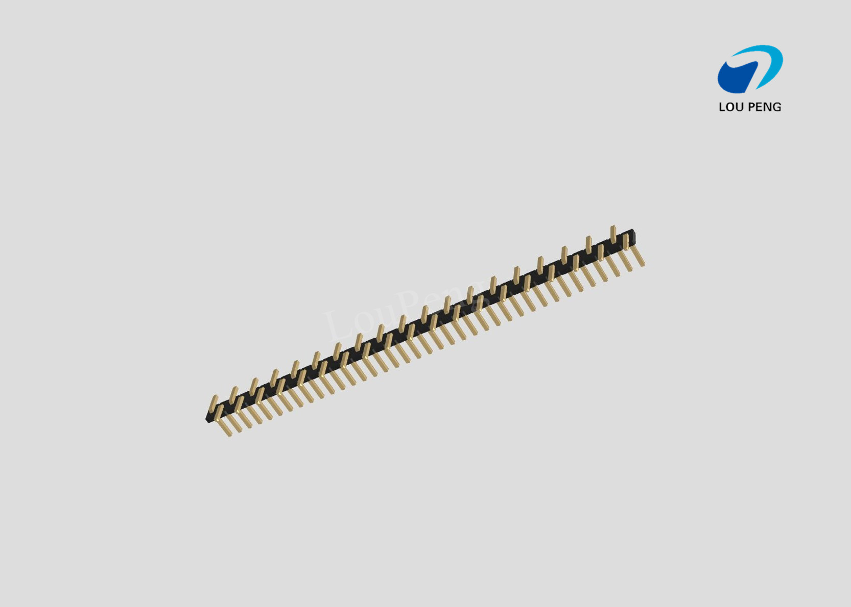 Pin Header 1x38pin 1.27mm pitch vertical SMD pin1Left