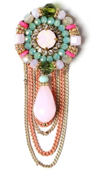 Fashion Women Accessories Crystal Custom Letter Rhinestone Brooch Pins, new